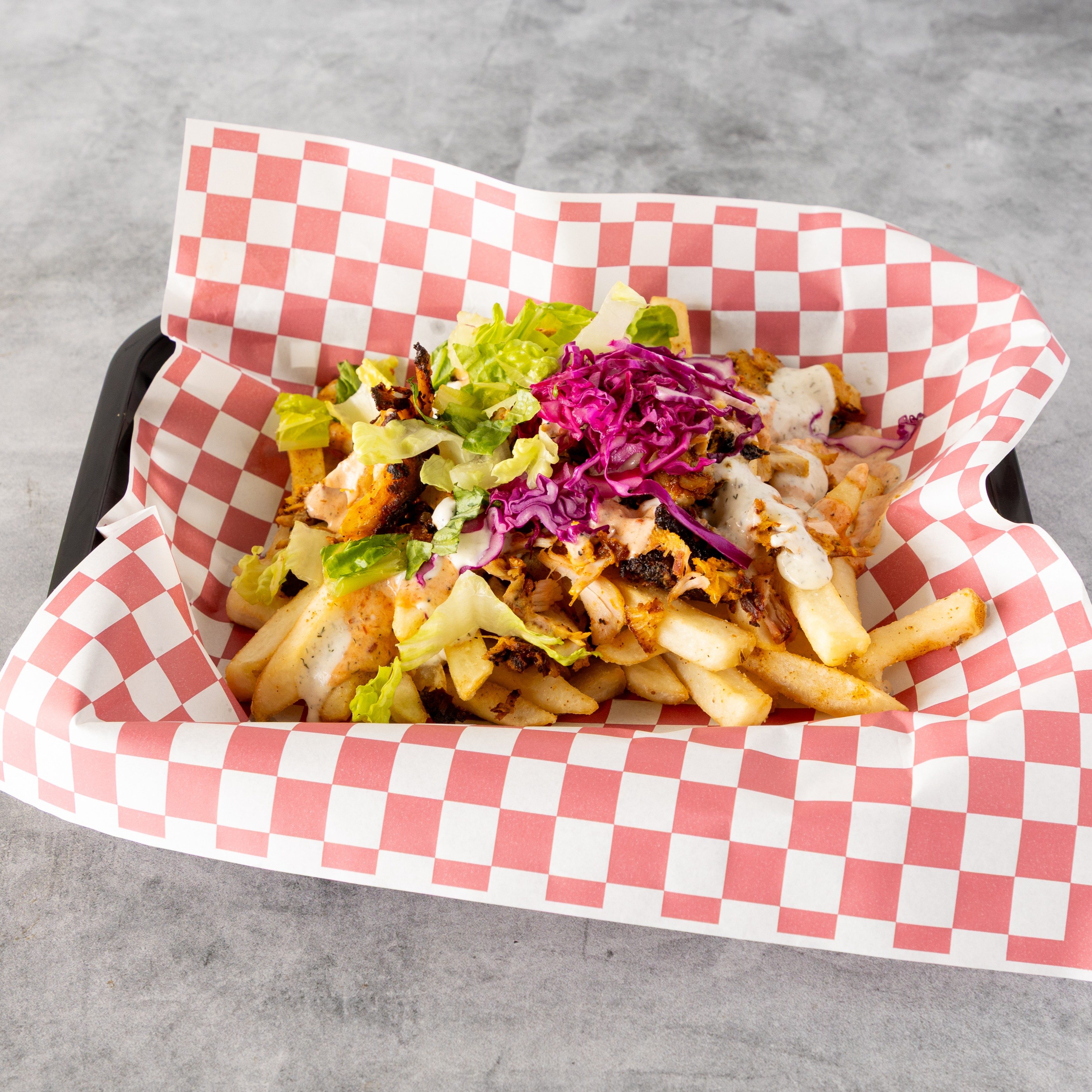 Chicken doner fries.