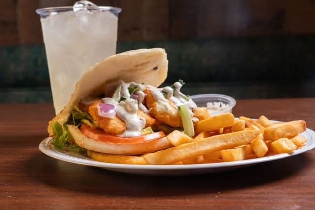 Halloumi doner combo.